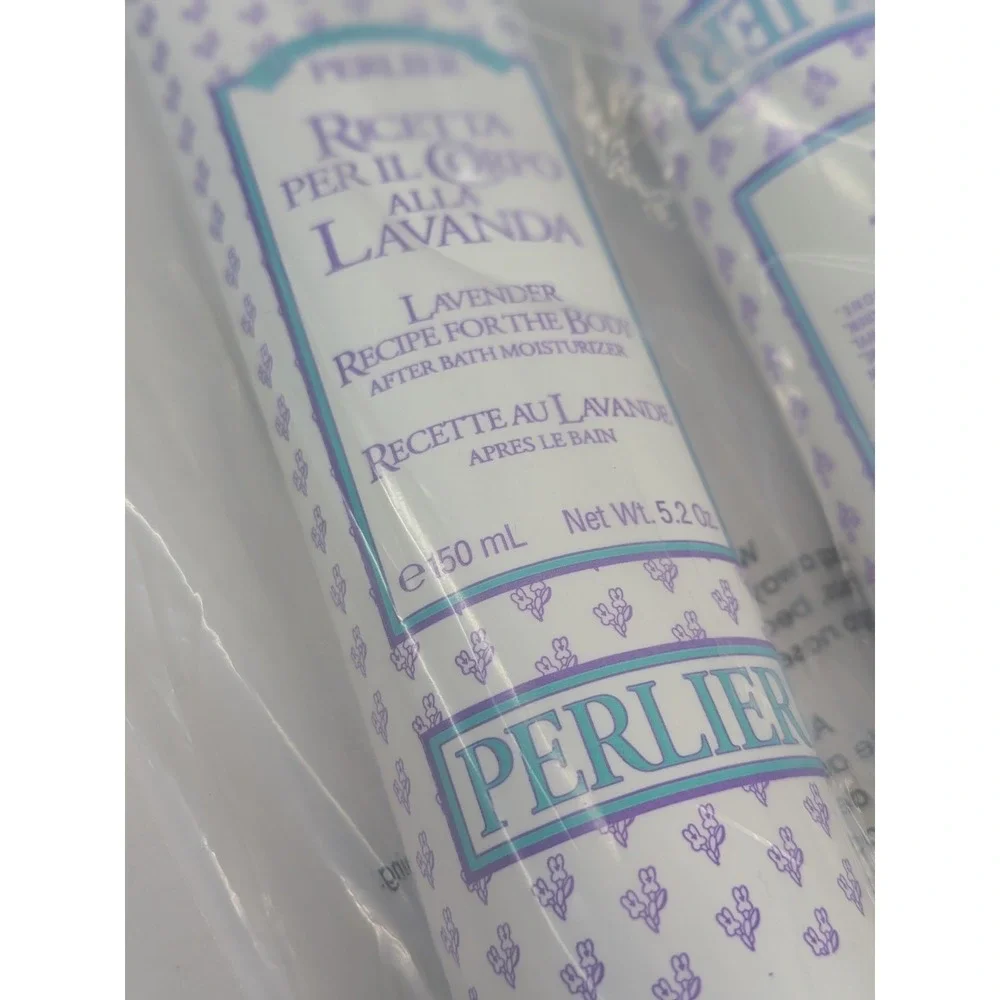 RARE NEW LOT 2!🌸PERLIER Ricetta Per Il Corpo LAVANDA Lavender Moisturizer 150ml